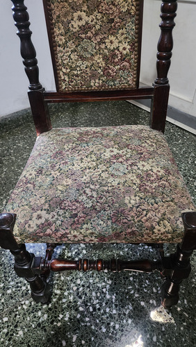 Sillas Antiguas Estilo Español Marrón Marrón (Usado)
