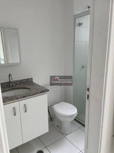 Imagem 5 de 11 de Apartamento Com 1 Dormitório Suíte, Lazer Completo, À Venda, 50 M² Por R$ 295.000 - Vila Matias - Santos/sp - Ap3038