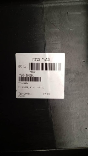 Fascia Trasera Toyota Hiace 2006 A 2017 (Usado)