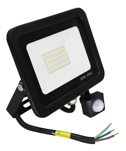 Reflector Led 30w Sensor De Movimiento Luz Blanca Unilux