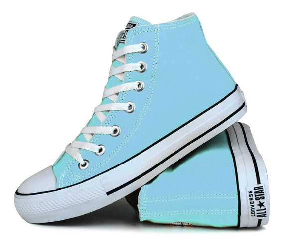 all star cano alto azul claro