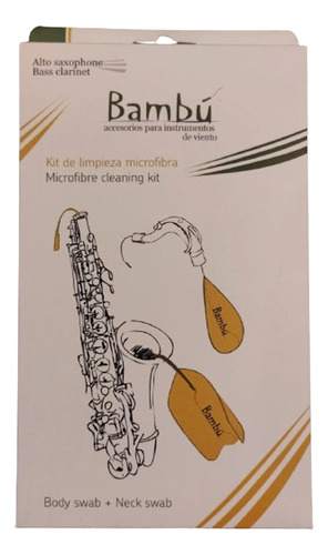 Kit De Limpieza Saxo Alto/clarinete Bajo Bambù Cleaning Kit