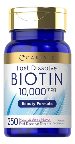 Biotin Carlyle 10000 Mg 250 Tabletas Disolucion Rapida