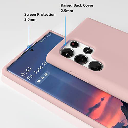 Funda Para Galaxy S22 Ultra 5g Rosa Sand 6.8 PuLG Liquid Sil
