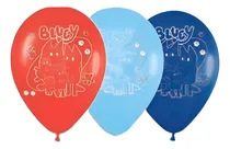 Comprar Globos Kit Bluey Decoración Fiesta Cumpleaños X12