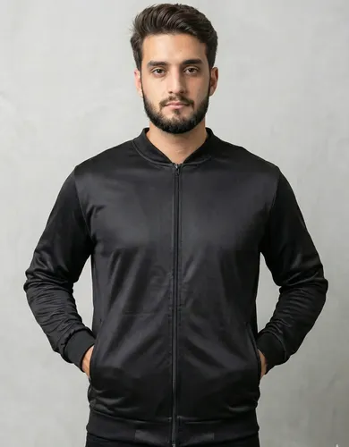 Jaqueta Masculina Bomber Chimpa Com Zíper E Bolsos