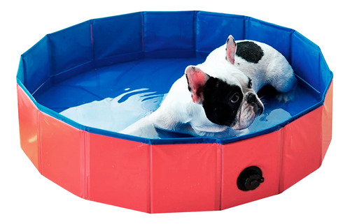 Piscina Baño Plegable Para Mascotas Perro 80 X 30 Cm Chica ®