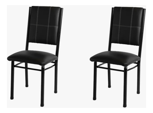 Juego Set Sillas Cocina Comedor Living Caño Reforzado Respaldo Tapizado Reforzadas Oferta X2 Envio Gratis