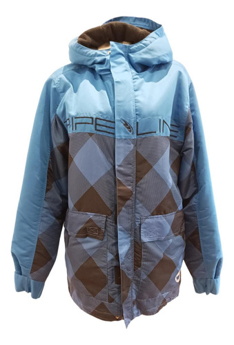 Campera Hombre Abrigo Impermeable Capucha Chaqueta Pipeline