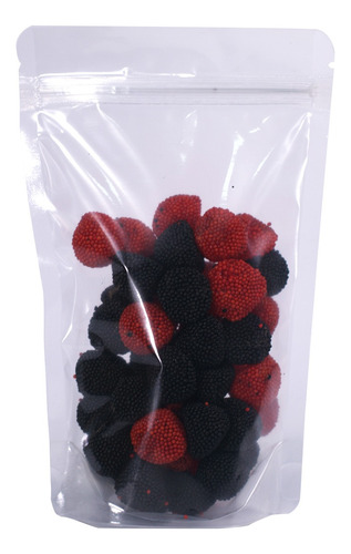 10 Saquinho Abre Fecha Stand Up Pouch 12,5x19,5 Transparente