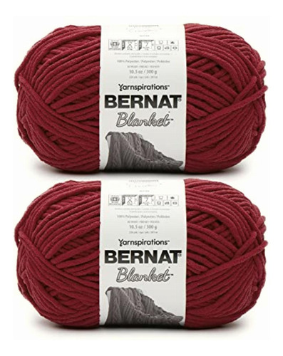 Bernat Blanket Crimson Yarn Paquete De 2 300 G/10.5 Oz