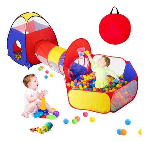 Tienda De Campaña Geerwest 3 En 1 Para Niños Con Piscina De