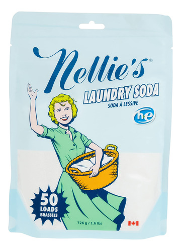 Nellie's - Soda De Lavanderia De Alta Eficiencia, 1.6 Libras