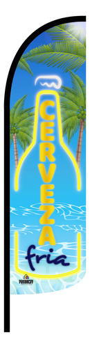 Funda Para Bandera Publicitaria Corona Doble Hielo (4x1 Mts)