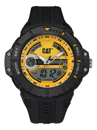 Reloj Cat Ana-digit Color Negro, Para Hombre