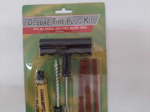 Kit Repara Pinchazos Con Tarugo Cubiertas Sin Cámara