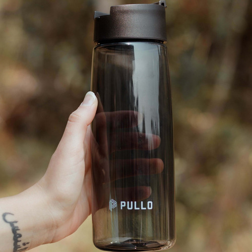 Kit 8 Garrafas Pullo Vesi 800ml Cinza