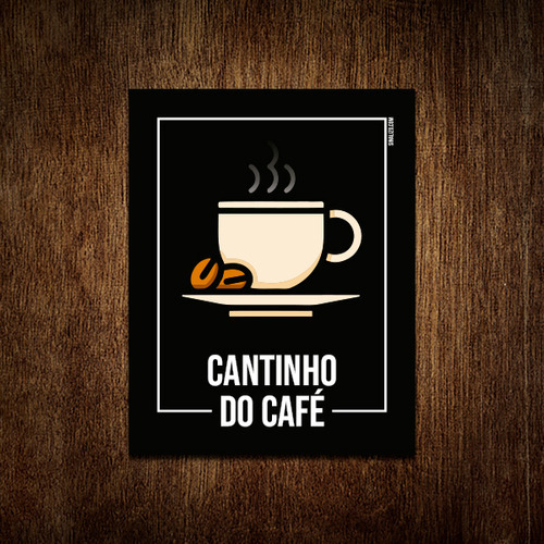 Kit 10 Placa Sinalização - Setor Cantinho Do Café