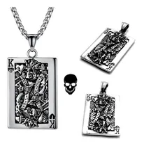 Comprar Colar Pingente Rei Caveira King Skull Punk Gótico Aço Inox