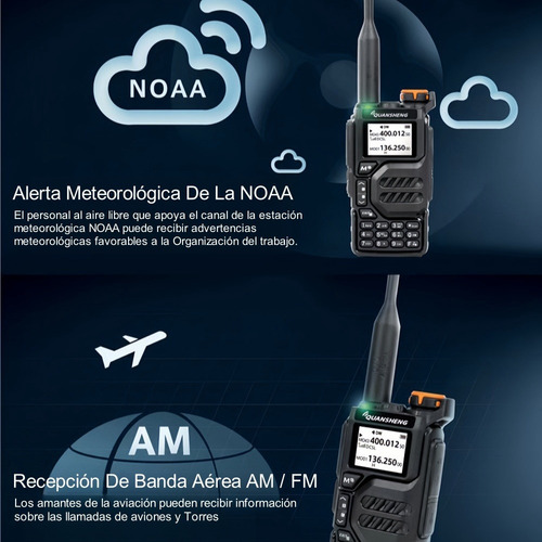 1 Walkie Talkie Radio Uvk5 Manos Libres 200 Canales