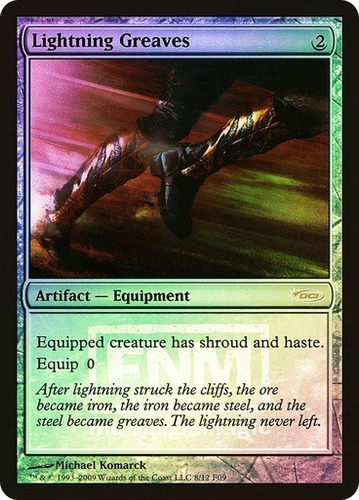 Magic Lightning Greaves (fnm) Promo (foil)