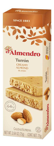 Turrón Español El Almendro - Creamy Almond Blando 75g