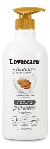 Lovercare Locion Corporal De Leche De Cabra Para Piel Seca A