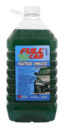 Revividor De Plásticos Y Vinílicos X 5lts Full Car 