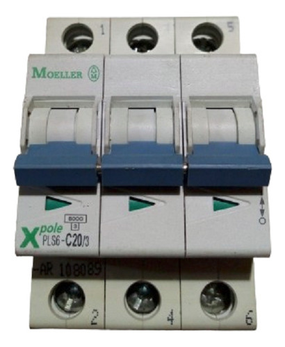 Termica Termomagnetica Tripolar Moeller 3x20a,leer Descripc-