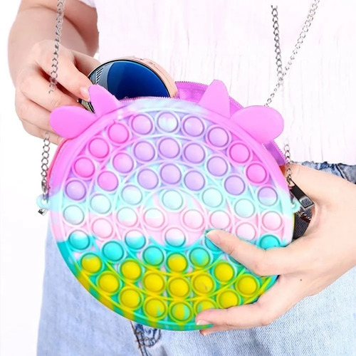 Imagem 1 de 7 de Bolsa Bag Pop-it Fidget Toy Empurre Bolha Anti-stress 20 Cm