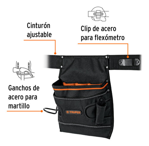 Porta Herramientas De Poliéster 7 Compartimentos Truper