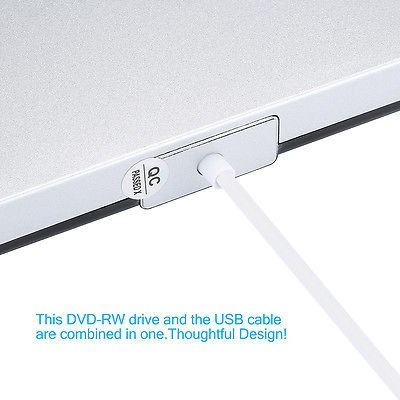 Imagen 5 de 5 de Usb 2.0 Externo Dvd-rm Player Lector Combo Unidad Cd-rw Quem