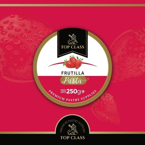 Pasta Frutilla 250gr. Saboriza Rellenos, Mousses - Top Class