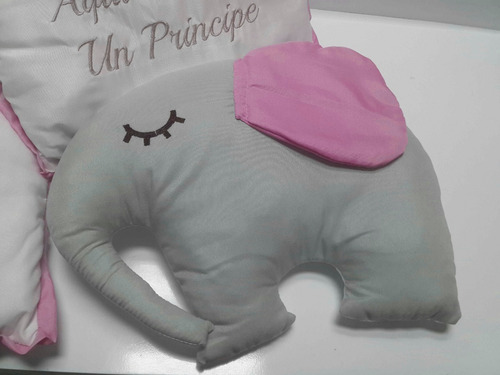 Almohadones Complemento Chichonera Linea Elefantes Bebe
