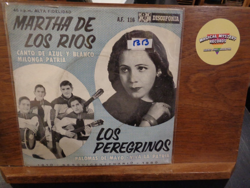 Martha De Los Rios Los Peregrinos Vinilo Simple Ep Ñ