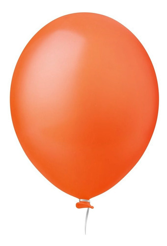 Pacote Com 50 Balões Bexiga Látex 11 Polegadas Cor Laranja