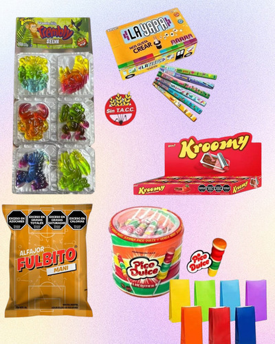 Combo 7 - Golosinas Cumpleaños - Radikcandy - 20 Chicos