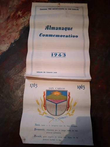 Antiguo Almanaque Conmemorativo De San Carlos Casa Vicente 