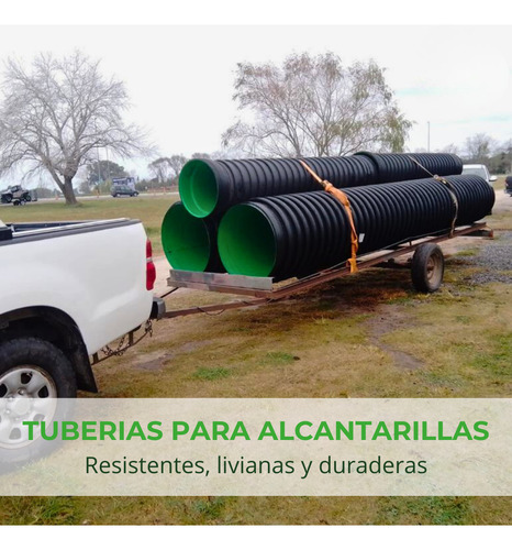 Tubo Caño Alcantarilla Agricola Campo Ecoline Dn300 X6metros