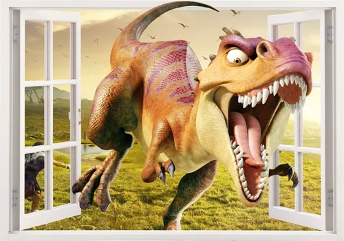 Adesivo de lousa para parede Dinossauro Rex 2