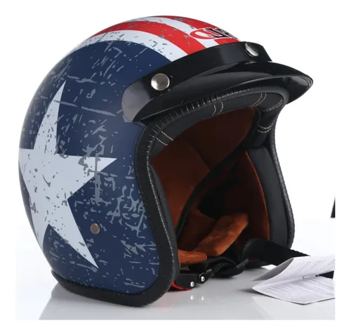 Casco para moto capitan america hotsell