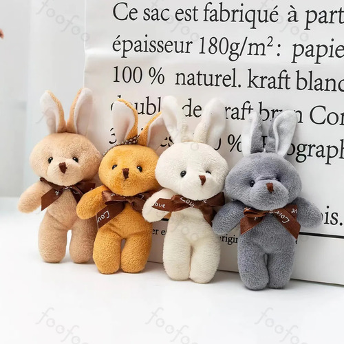 10 Llaveros De Moda Ositos Conejo Peluche Manualidade Foofoo Albaricoque