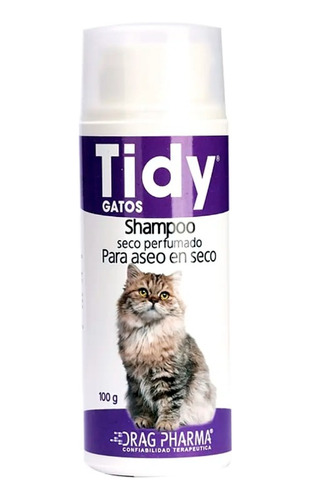 Shampoo Tidy Gatos Aseo En Seco 100 Gr