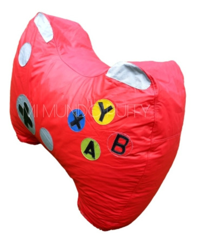 Sillón Puff Control Gamer Xbox Rojo