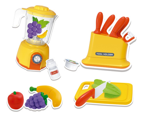Mini Cozinha Infantil Com Liquidificador E Faqueiro