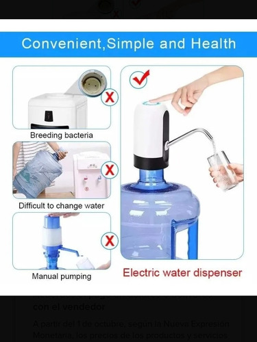Imagen 3 de 3 de Dispensador De Agua Electrico Para Botellones