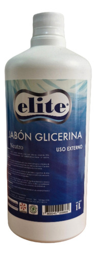 Jabón Líquido Elite 1 L Con Tapa Sin Aroma
