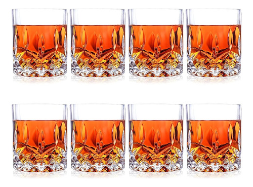Vasos De Whisky, Juego De 8, Vasos Antiguos De 10 Onzas Para