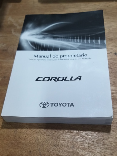 Manual Proprietário Toyota Corolla Ano 2015 