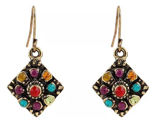 Par De Pendientes Bohemios Con Diamantes De Imitación En For